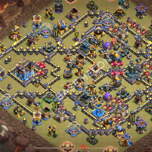 Town Hall Level 18 War Base Design 2026, Anti Everything, Hybrid, Layout #3118