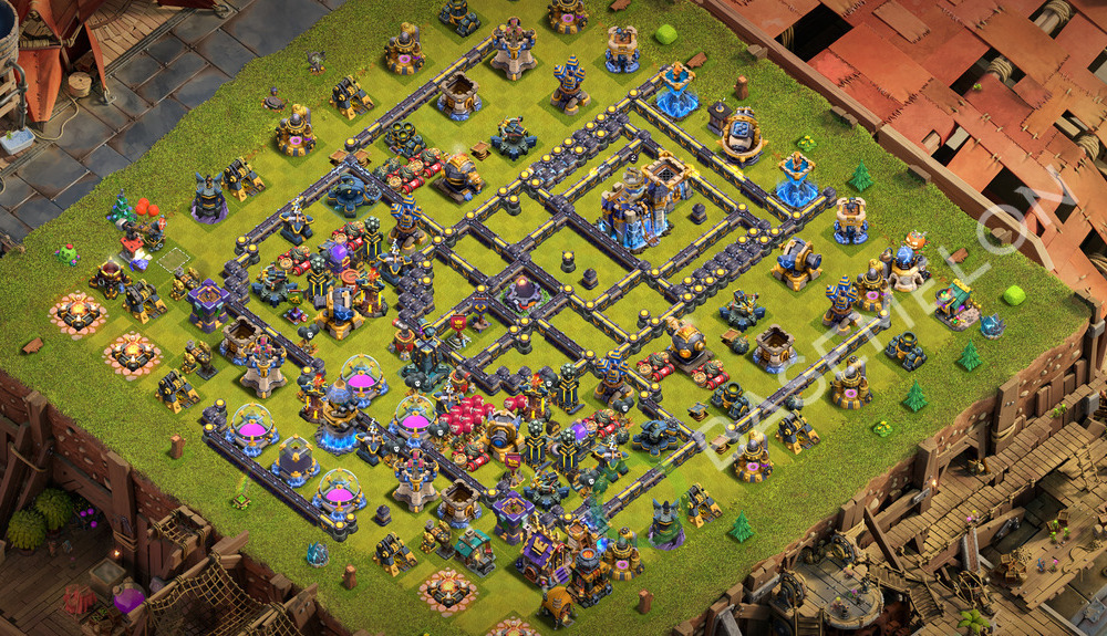 Hôtel de Ville Level 18 Trophées/Défense Base  2026, Anti 3 Étoiles, Anti Tout, Village #3122