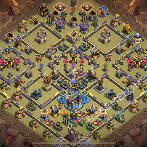 Hôtel de Ville Level 18 Guerre GDC Base  2026, Anti Tout, Village #3123