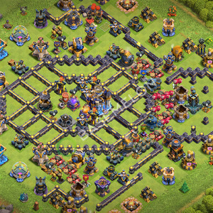 Hôtel de Ville Level 18 Trophées/Défense Base  2026, Anti 2 Étoiles, Village #3124