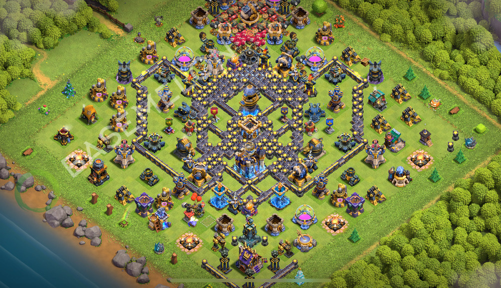 Town Hall Level 18 Trophy/Defense Base Design 2026, Legend League, Layout #3215
