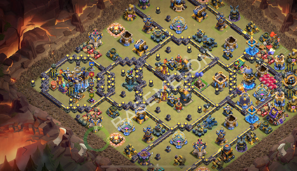 Town Hall Level 18 War Base Design 2026, Anti 3 Stars, Anti Everything, Layout #3298