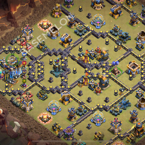 Town Hall Level 18 War Base Design 2026, Anti 3 Stars, Anti Everything, Layout #3298