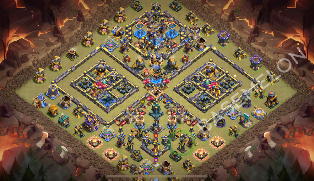 Town Hall Level 18 War Base Design 2026, Anti 3 Stars, Layout #3300