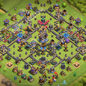 Town Hall Level 18 Trophy/Defense Base Design 2026, Anti Everything, Layout #3328