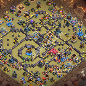 Aldea del Ayuntamiento Nivel 18 para Guerra, Anti 3 Estrellas, Anti Todo Diseño 2026, #3348