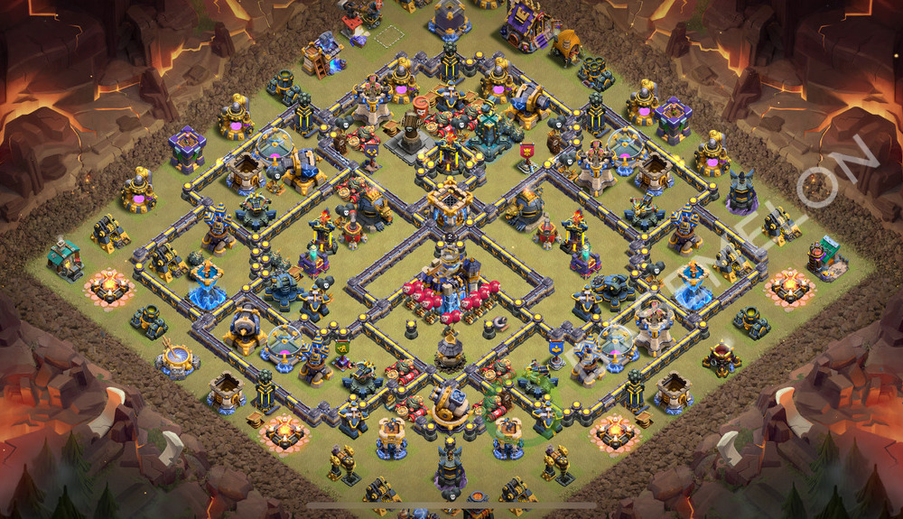 Town Hall Level 18 War Base Design 2026, Layout #3443