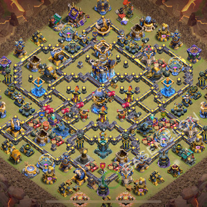 Town Hall Level 18 War Base Design 2026, Anti 3 Stars, Layout #3445