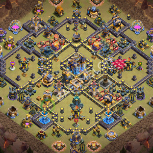 Hôtel de Ville Level 18 Guerre GDC Base  2026, Anti 2 Étoiles, Village #3498