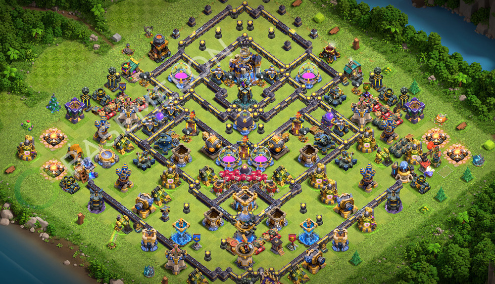 Town Hall Level 18 Farm Base Design 2026, Anti 3 Stars, Hybrid, Layout #3533