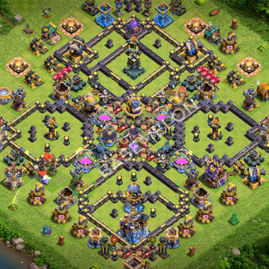 Town Hall Level 18 Trophy/Defense Base Design 2026, Anti 3 Stars, Hybrid, Layout #3536