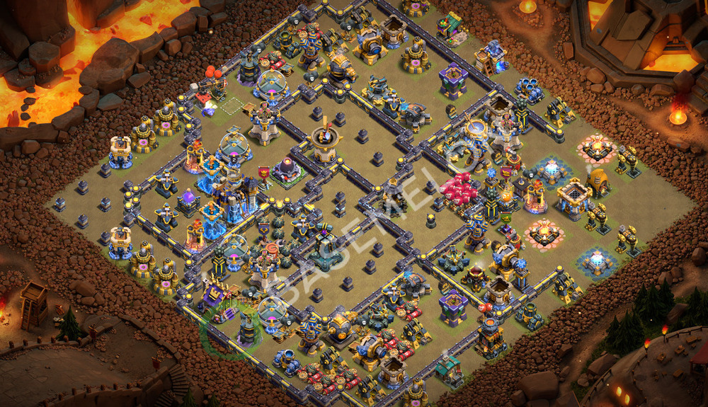 Town Hall Level 18 War Base Design 2026, Anti 3 Stars, Layout #3537