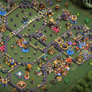 Town Hall Level 18 Trophy/Defense Base Design 2026, Anti 3 Stars, Layout #3547