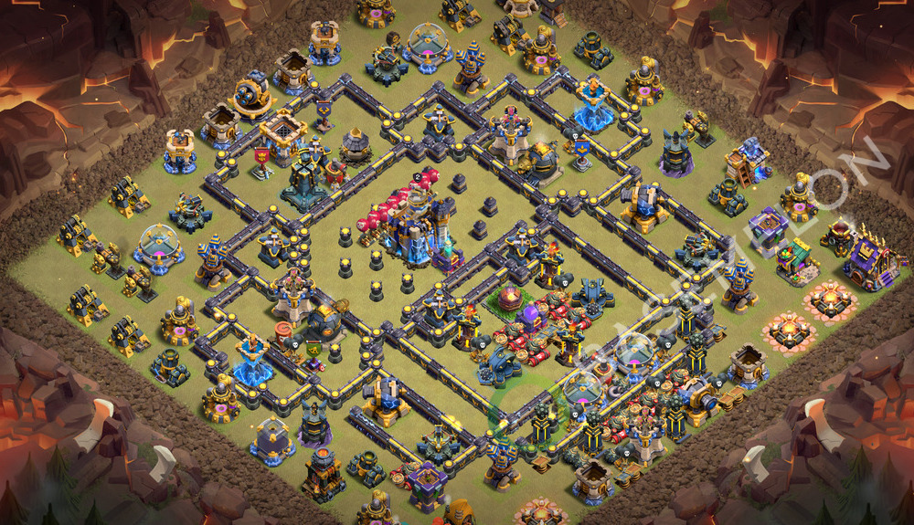 Town Hall Level 18 War Base Design 2026, Anti 2 Stars, Anti Everything, Layout #3550