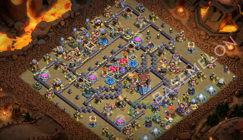 Town Hall Level 18 War Base Design 2026, Anti 3 Stars, Layout #3561