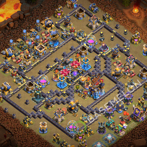 Town Hall Level 18 War Base Design 2026, Anti 3 Stars, Layout #3561