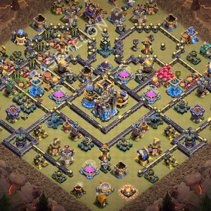 Town Hall Level 18 War Base Design 2026, Anti Everything, Layout #3563