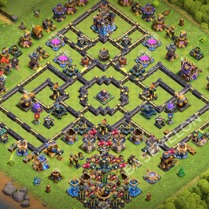 Town Hall Level 18 Trophy/Defense Base Design 2026, Layout #3564