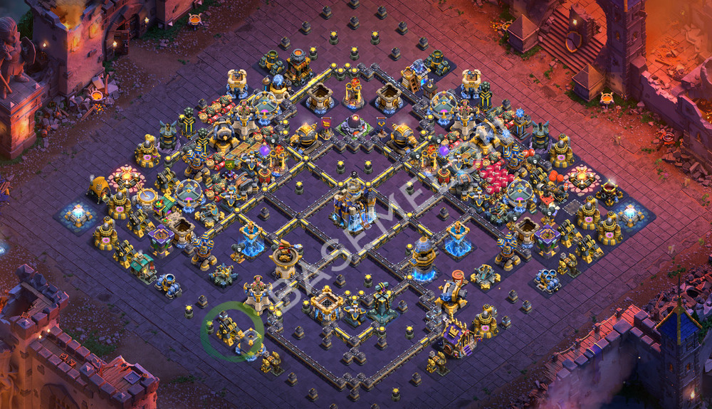 Town Hall Level 18 War Base Design 2026, Layout #3566