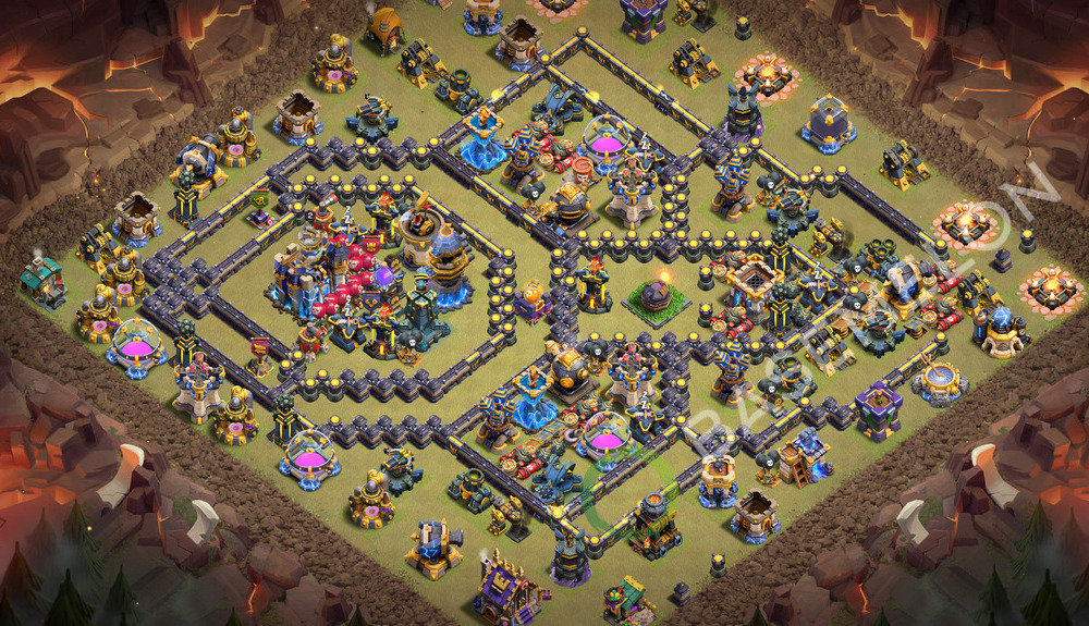 Town Hall Level 18 War Base Design 2026, Anti 2 Stars, Layout #3567