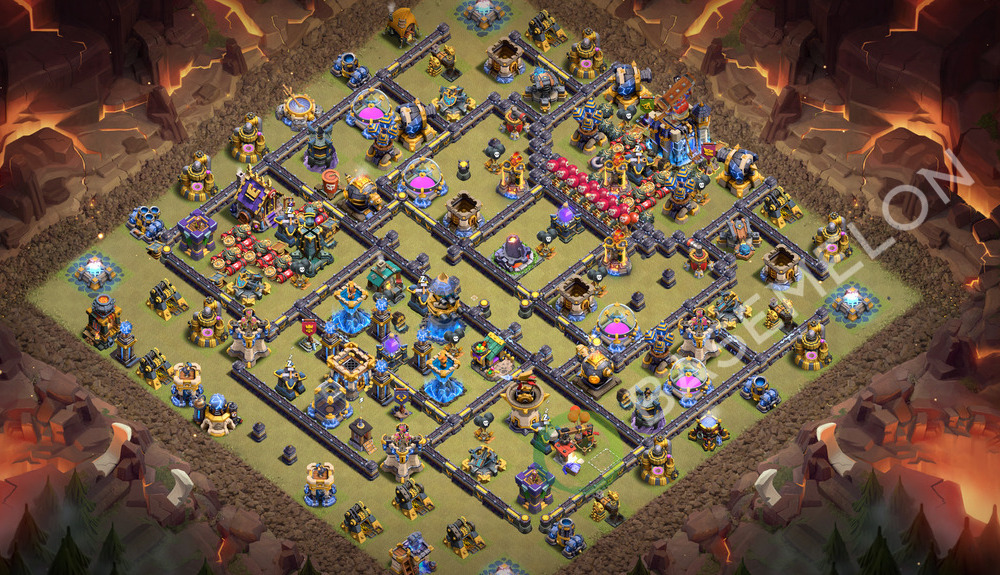 Town Hall Level 18 War Base Design 2026, Layout #3572