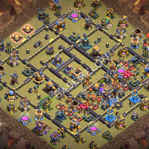 Town Hall Level 18 War Base Design 2026, Anti 3 Stars, Anti Air, Layout #3576