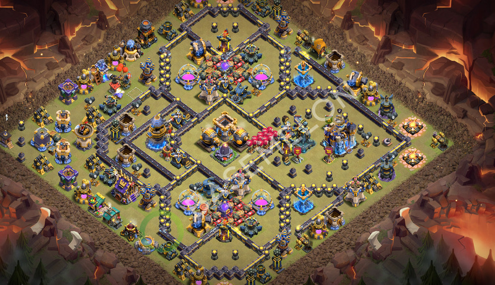 Town Hall Level 18 War Base Design 2026, Layout #3577
