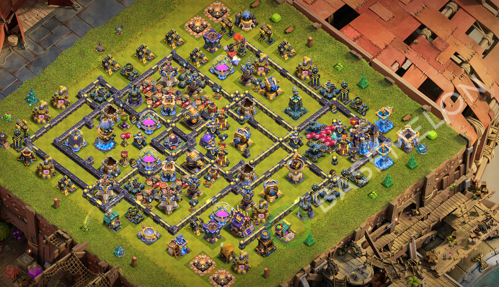 Town Hall Level 18 Farm Base Design 2026, Anti Everything, Layout #3583