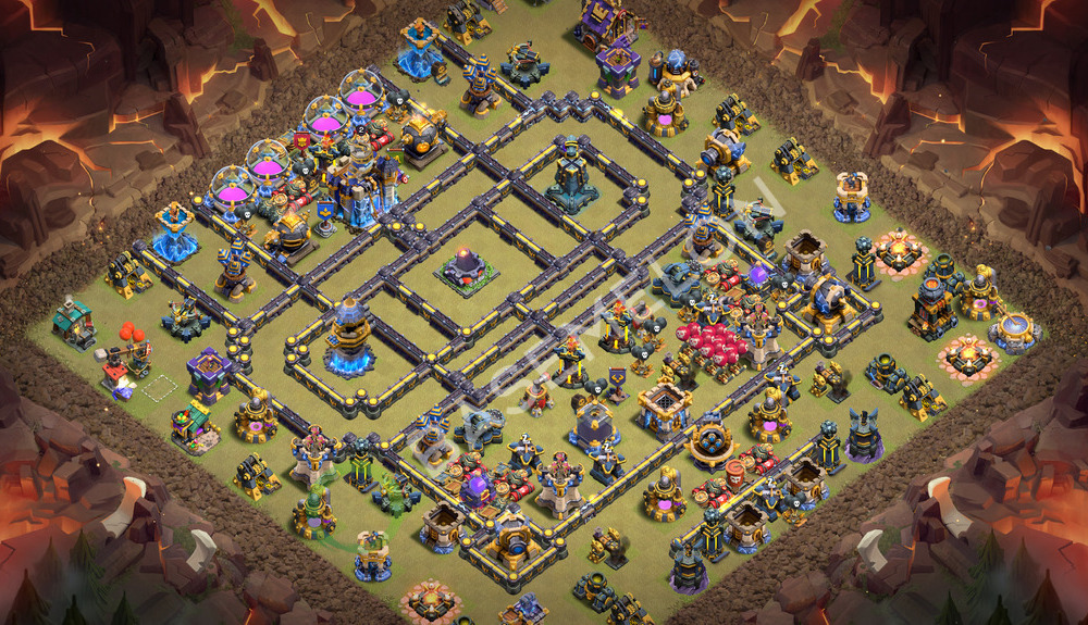 Town Hall Level 18 War Base Design 2026, Layout #3586