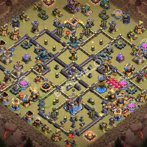 Hôtel de Ville Level 18 Guerre GDC Base  2026, Anti 3 Étoiles, Village #3612
