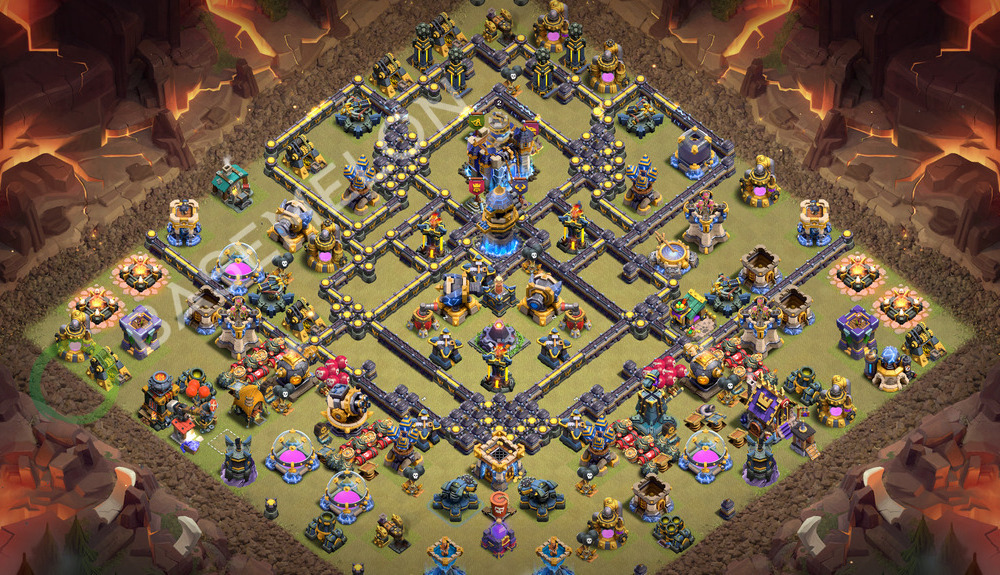 Hôtel de Ville Level 18 Guerre GDC Base  2026, Anti 3 Étoiles, Village #3617