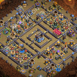 Hôtel de Ville Level 18 Guerre GDC Base  2026, Anti 2 Étoiles, Anti Aérien, Village #3629