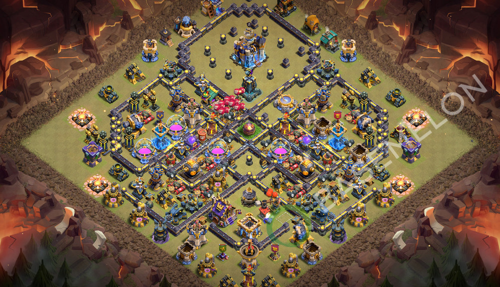 Hôtel de Ville Level 18 Guerre GDC Base  2026, Village #3636