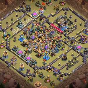 Rathaus Level 18 Krieg Base 2026, Anti 3 Sterne, Layout #3641