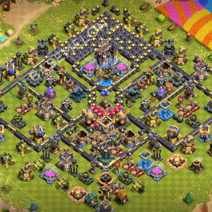 Rathaus Level 18 Verteidigung Base 2026, Legend Liga, Layout #3643