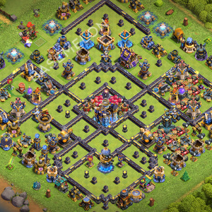 Rathaus Level 18 Verteidigung Base 2026, Anti 2 Sterne, Anti Alles, Layout #3646