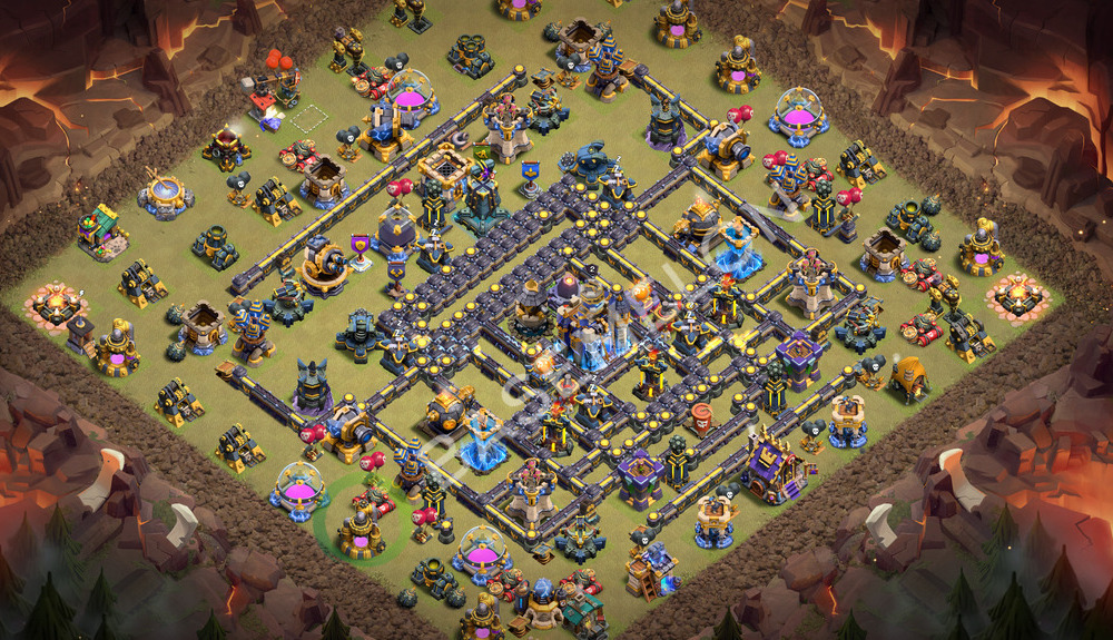 Town Hall Level 18 War Base Design 2026, Anti 2 Stars, Layout #3660