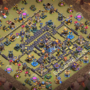 Town Hall Level 18 War Base Design 2026, Anti 2 Stars, Layout #3660