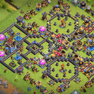Town Hall Level 18 Trophy/Defense Base Design 2026, Anti 3 Stars, Layout #3677