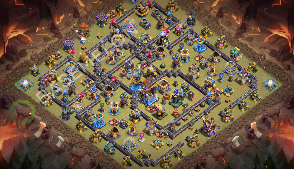Town Hall Level 18 War Base Design 2026, Anti 3 Stars, Anti Everything, Layout #3679