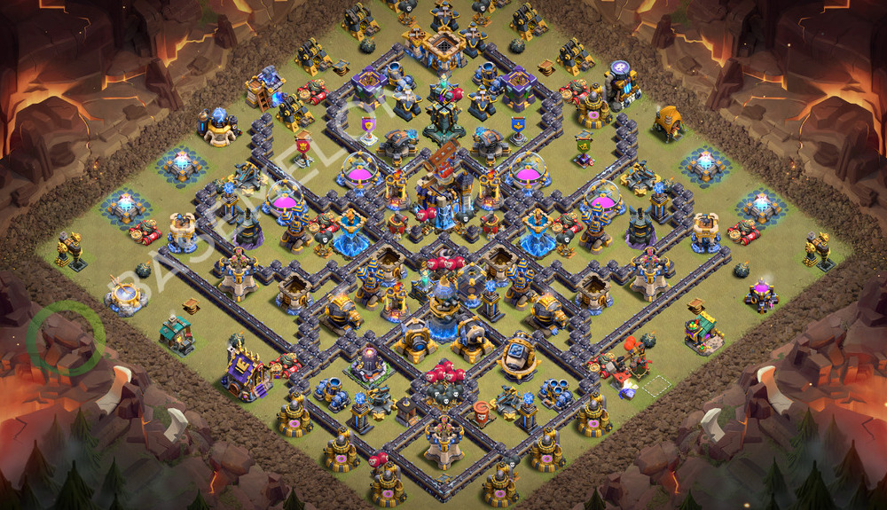 Town Hall Level 18 War Base Design 2026, Anti 3 Stars, Layout #3680