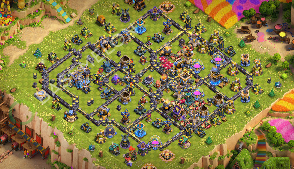 Town Hall Level 18 Trophy/Defense Base Design 2026, Layout #3688