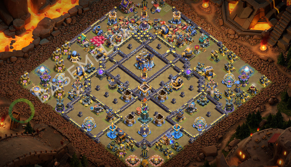 Town Hall Level 18 War Base Design 2026, Layout #3689