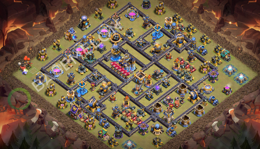 Town Hall Level 18 War Base Design 2026, Anti 3 Stars, Layout #3692