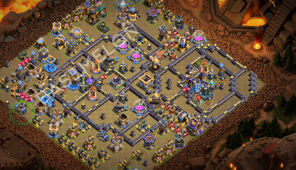 Town Hall Level 18 War Base Design 2026, Layout #3705
