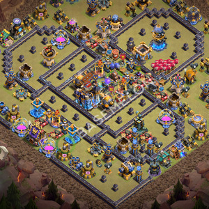 Aldea del Ayuntamiento Nivel 18 para Guerra, Anti 3 Estrellas, Anti Todo Diseño 2026, #3709