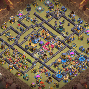 Aldea del Ayuntamiento Nivel 18 para Guerra, Anti 3 Estrellas, Anti Todo Diseño 2026, #3720