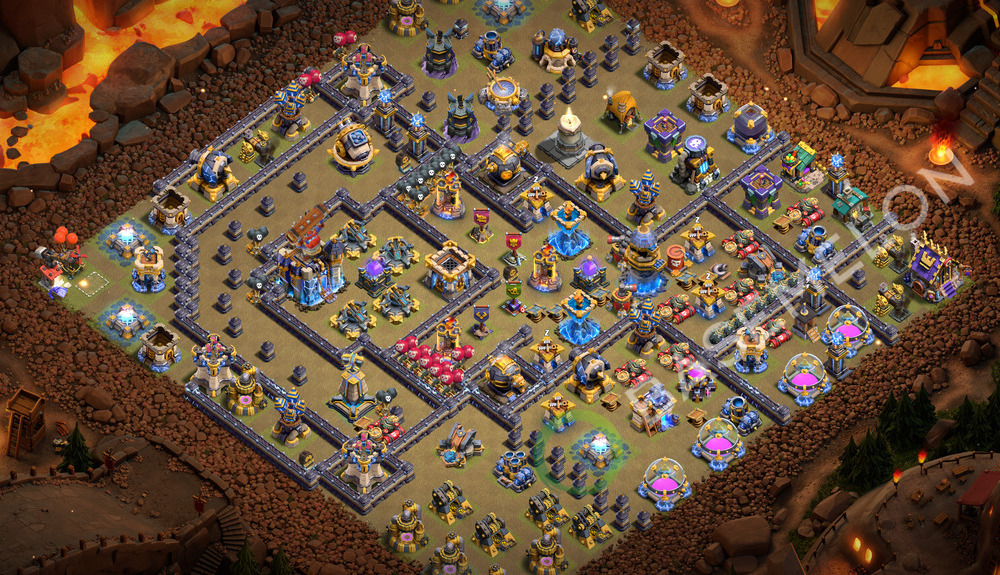 Hôtel de Ville Level 18 Guerre GDC Base  2026, Anti 3 Étoiles, Anti Tout, Village #3739