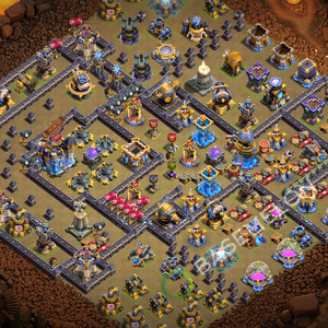 Hôtel de Ville Level 18 Guerre GDC Base  2026, Anti 3 Étoiles, Anti Tout, Village #3739