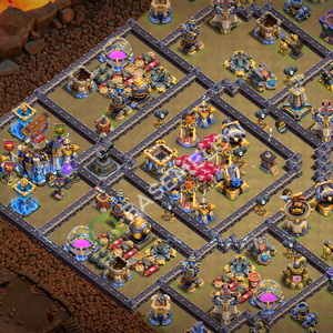 Hôtel de Ville Level 18 Guerre GDC Base  2026, Anti 3 Étoiles, Village #3740